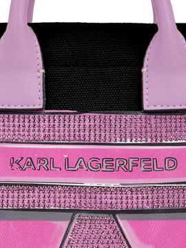 Bolso Karl Lagerfeld negro shopper canvas pequeño