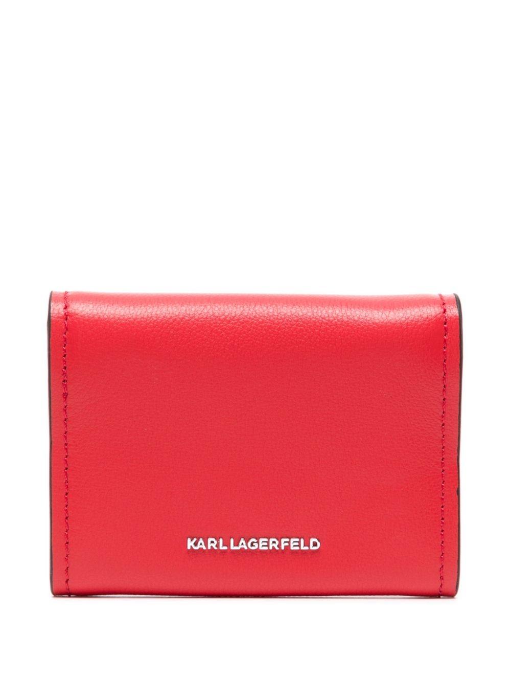 Cartera Karl Lagerfeld K/Ikonik Leather SM Roja