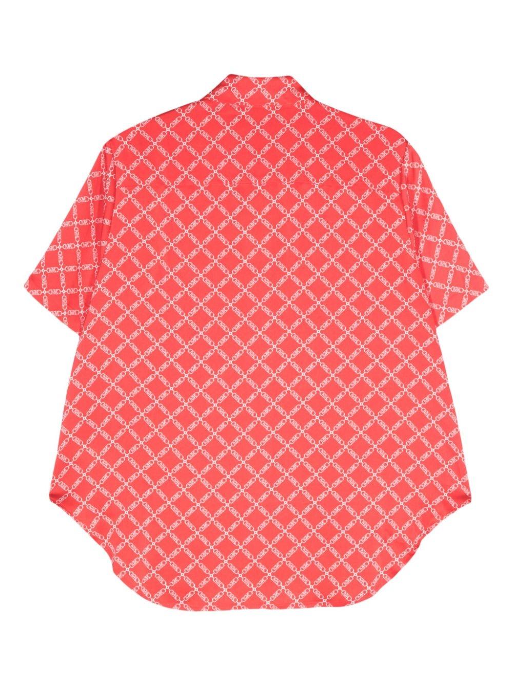 Camisa Michael Kors Empire Logo Roja
