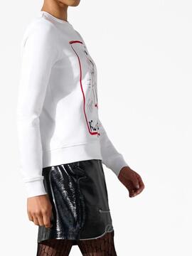 Sudadera Karl Lagerfeld Blanca Series Sweatshirt
