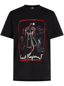 Camiseta Karl Lagerfeld Negro Karl Series Tshirt
