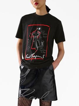 Camiseta Karl Lagerfeld Negro Karl Series Tshirt