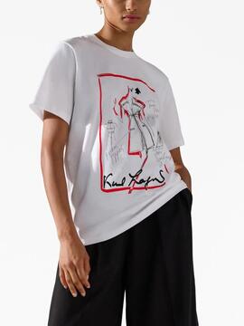 Camiseta Karl Lagerfeld Blanca Karl Series Tshirt