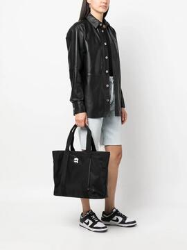 Bolso Karl Lagerfeld Negro Tote  k/ikonik 2,0 Nylo