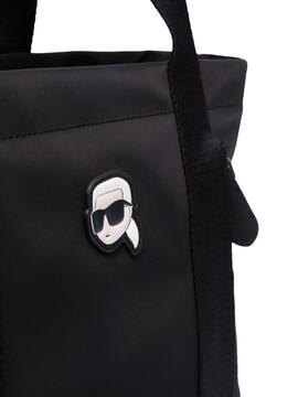 Bolso Karl Lagerfeld Negro Tote  k/ikonik 2,0 Nylo