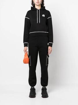 Pantalones Karl Lagerfeld Cargo Negro Ikonik 2.0 S
