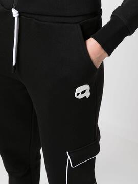 Pantalones Karl Lagerfeld Cargo Negro Ikonik 2.0 S
