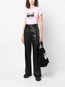 Camiseta Karl Lagerfeld Rosa Boucle Choupette Tshi