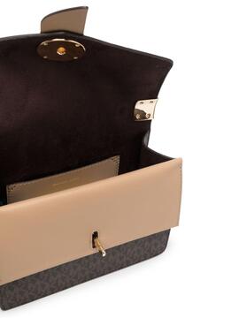 Bolso Michael Kors Monogram Verde y beige