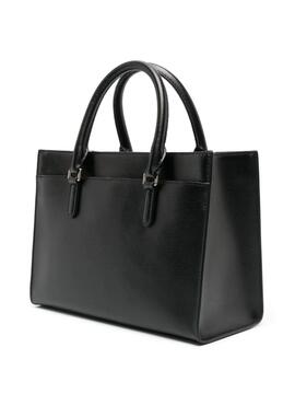 Bolso DKNY Negro y dorado Perri Box Satchel