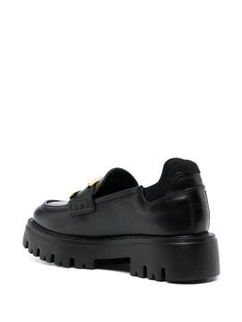 Mocasin N21 Negro loafer leather rubber