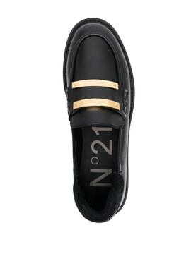 Mocasin N21 Negro loafer leather rubber