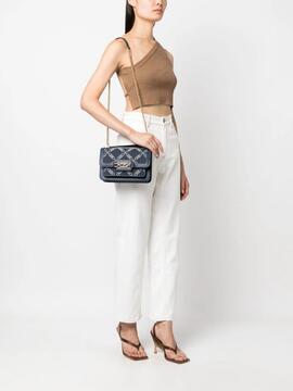 Bolso Michael Kors Azul Logo Shoulder