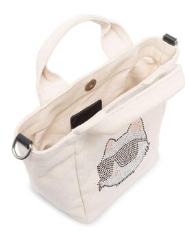 Bolso Karl Lagerfeld Beige K/ikonik 2.0 Choupette