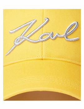 Gorra Karl Lagerfeld amarilla Signature Cap