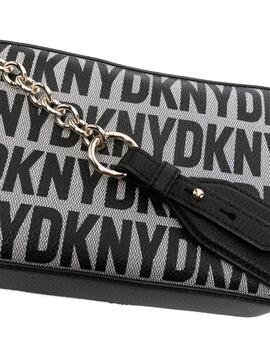 Bolso DKNY Gris y negro Seventh Avenue SM Camera b