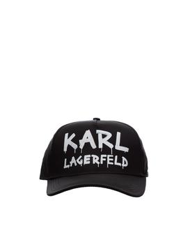 Gorra Karl Lagerfeld negra Graffiti Logo Cap