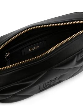 Bolso DKNY Negro y dorado Crosstown Camera bag