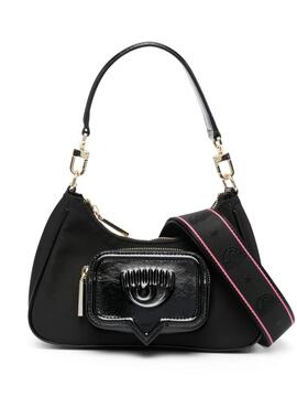 Bolso Chiara Ferragni Negro Eyelike Pocket Satchel