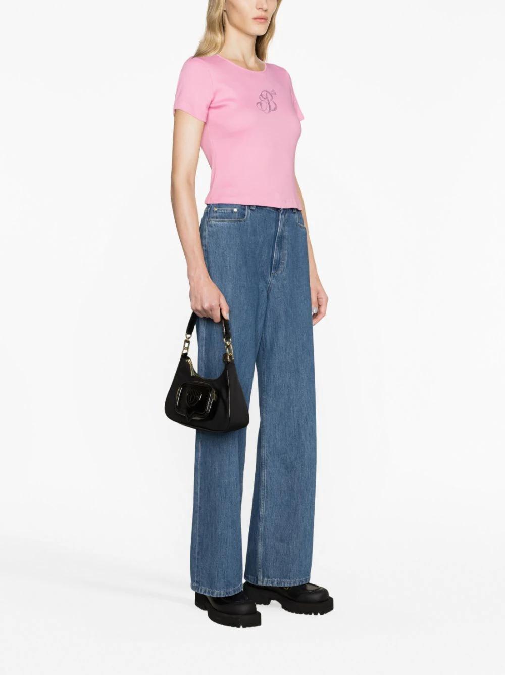 Bolso Chiara Ferragni Negro Eyelike Pocket Satchel