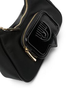 Bolso Chiara Ferragni Negro Eyelike Pocket Satchel