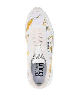 Sneaker Versace Jeans Couture Blanca Gold New Spik