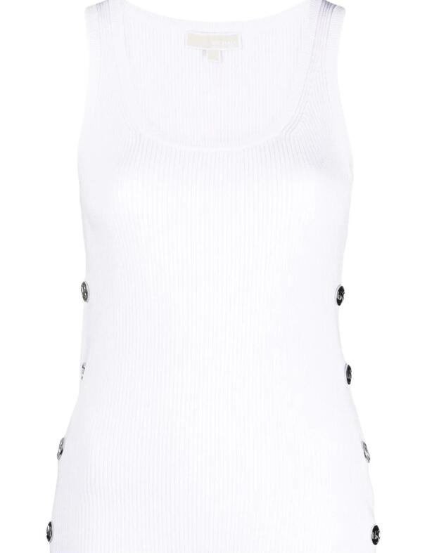 Camiseta corta Michael Kors Pullover Recycle blanc