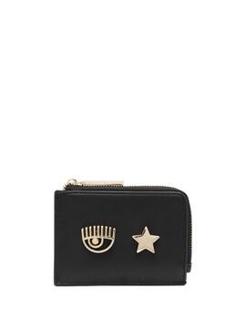 Cartera Chiara Ferragni Negra Metal Eye Star