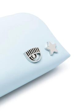 Neceser Chiara Ferragni  Celeste Metal Eye Star