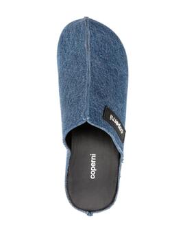 Zuecos Coperni Denim  Branded Clog Wedge