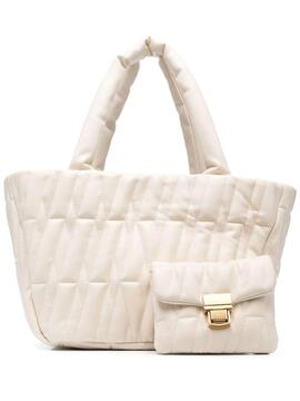 Bolso MSGM blanco tote with pouch