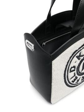 Bolso Karl Lagerfeld blanco/negro Tote K/circle ve
