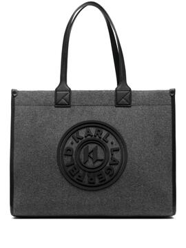 Bolso Karl Lagerfeld antracita Tote K/skuare fielt