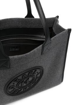 Bolso Karl Lagerfeld antracita Tote K/skuare fielt