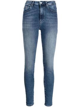 Pantalón Karl Lagerfeld azul denim high waist