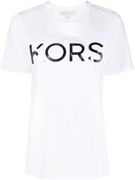 Camiseta Michael Kors blanca Emboss Classic Tee
