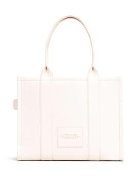 Bolso Marc Jacobs Cotton Silver The Large Tote Lea