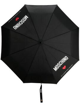 Paraguas Moschino In love we trust A Negro