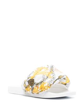 Sandalias Versace Jeans Couture Shelly Chain White