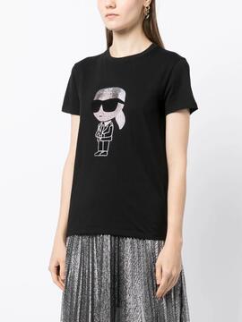 Camiseta Karl Lagerfeld Ikonik 2.0 Karl RS Negra