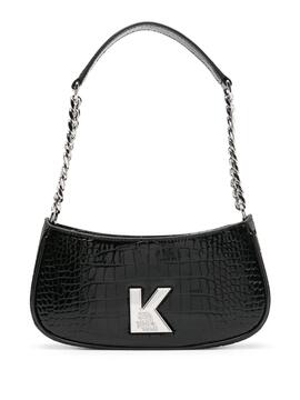 Bolso Karl Lagerfeld K/kameo shoulderbag croc negr
