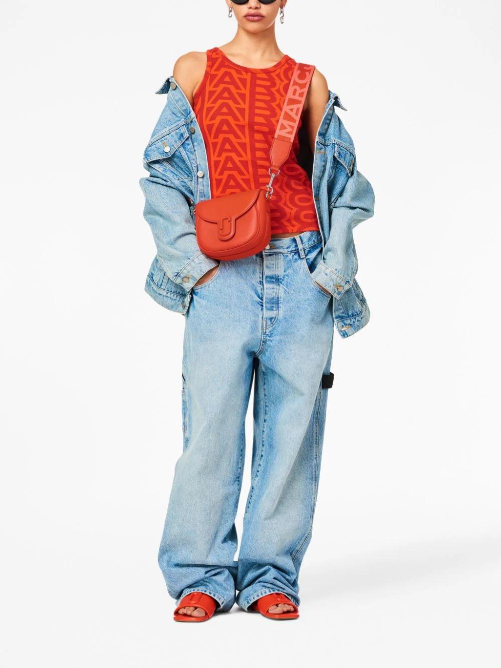 Bolso Marc Jacobs naranja The Small Saddle Bag