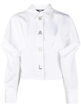 Camisa Karl Lagerfeld Karl Letter Blanco