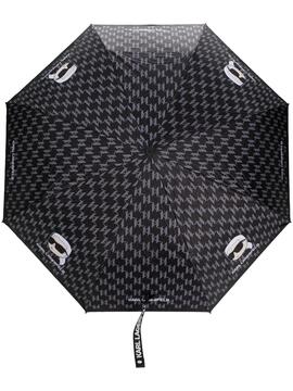 Paraguas Karl Lagerfeld K/Ikonik 2.0 Small Negro