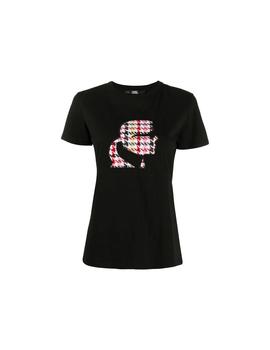 Camiseta Karl Lagerfeld negra Boucle Karl Head T-shirt