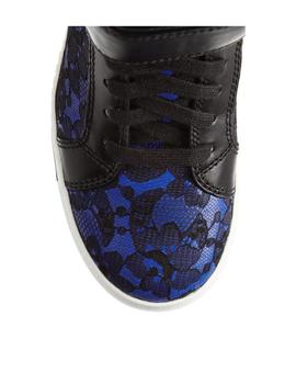 Sneakers azules marc jacobs deportivas cuero-encaj