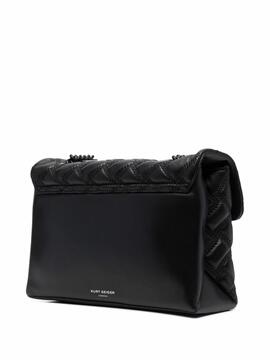 Bolso Kurt Geiger Kensington Drench Piel Negro