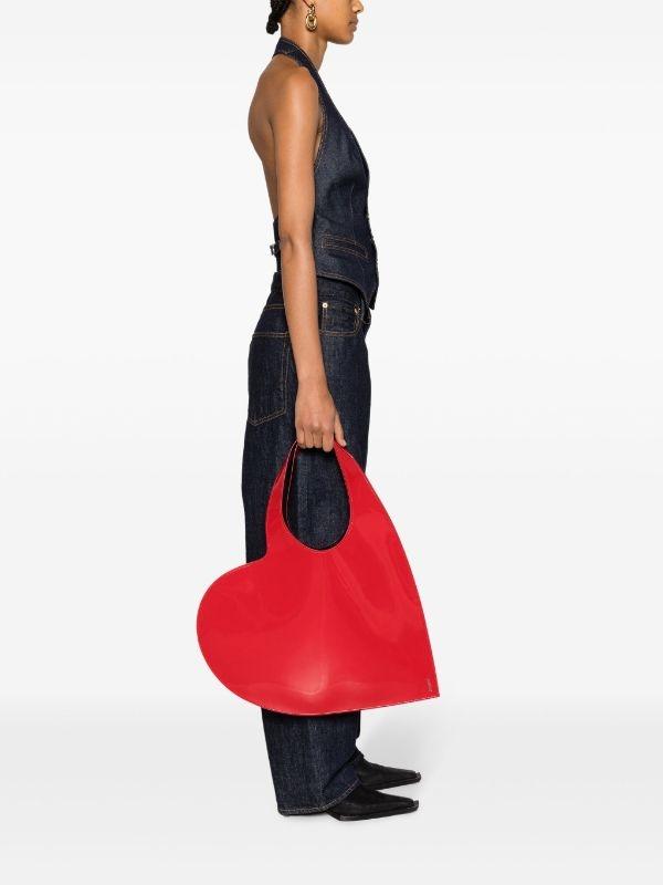 Bolso Coperni Patent Heart Tote Bag Rojo
