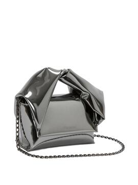 Bolso JW Anderson Small Twister Bag Gris metalizad