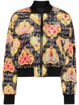 Bomber Versace Jeans Couture Hearts Baroque Negra